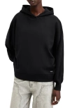 Allsaints Artia Cotton Hoodie In Black