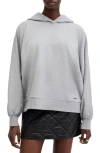 Allsaints Tierra Pullover Circle Logo Hoodie In Gray