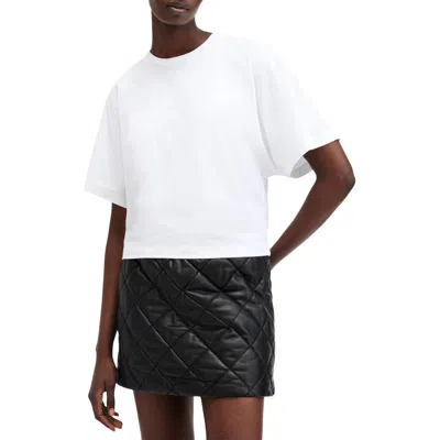Allsaints Artia Dolman Sleeve Cotton T-shirt In Optic White