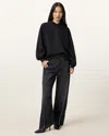 Allsaints Artia Relaxed Fit Hoodie In Black