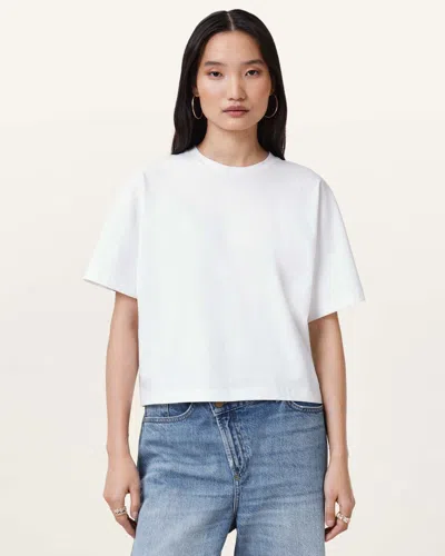 Allsaints Artia Relaxed Fit T-shirt In Optic White