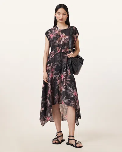 ALLSAINTS ARWEN FLORAL PRINT MAXI DRESS