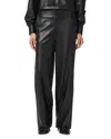 Allsaints Ash Lea Leather Pants In Black