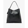 Allsaints Womens Black Asha Leather Shoulder Bag