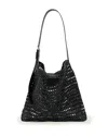 Allsaints Asha Medium Paper Mesh Shoulder Bag In Pattern
