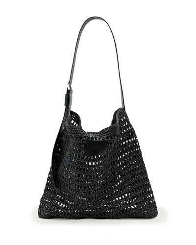 Allsaints Asha Medium Paper Mesh Shoulder Bag In Pattern