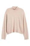 Allsaints Asha Oversize Mock Neck Sweater In Pashmina Pink