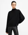 Allsaints Asha Oversize Mock Neck Sweater