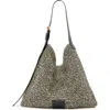 Allsaints Asha Straw Shoulder Bag In Neutral