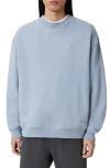 Allsaints Asher Crewneck Sweatshirt In Blue