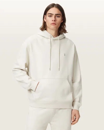 Allsaints Asher Ramskull Oversized Hoodie In Neutral