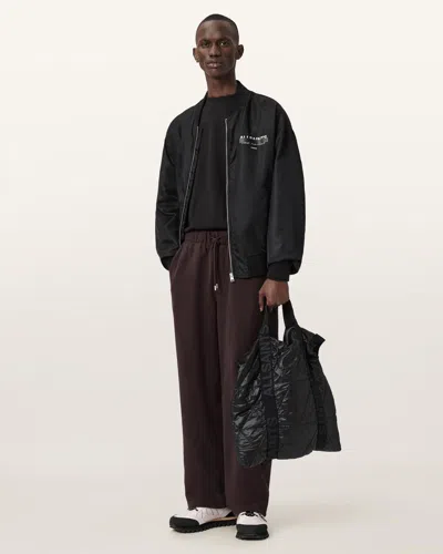 Allsaints Asher Straight Fit Sweatpants In Black