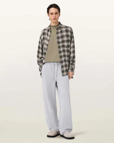 Allsaints Asher Straight Fit Sweatpants In Blue