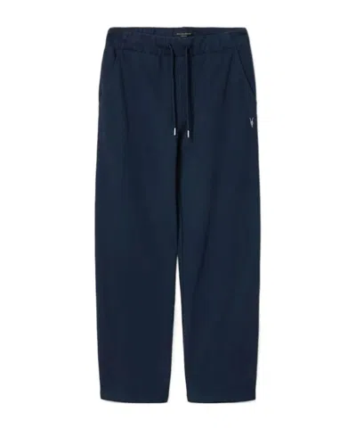 Allsaints Asher Straight-leg Sweatpants In Blue