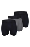 Allsaints Assorted 3-pack 5-inch Contour Pouch Boxer Briefs In Black Multi