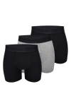 Allsaints Assorted 3-pack 5-inch Contour Pouch Boxer Briefs In Black Multi