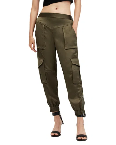 Allsaints Astarte Tapered Leg Trousers In Green