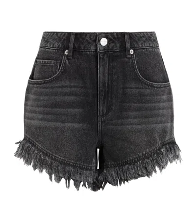 ALLSAINTS ASTRID DENIM FRAYED SHORT