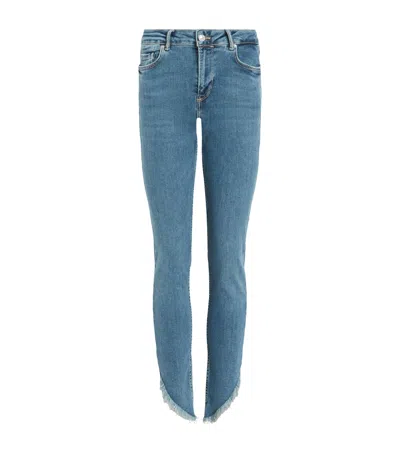 ALLSAINTS ASYMMETRIC-HEM DAX SKINNY JEANS
