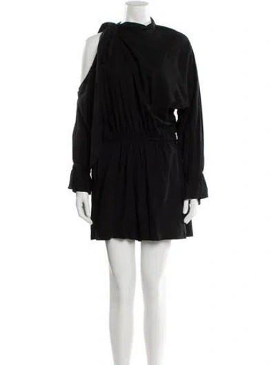Pre-owned Allsaints Asymmetrical Jumpsuit In Black
