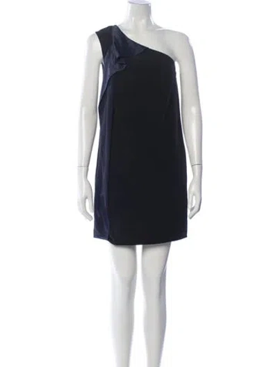 Pre-owned Allsaints Asymmetrical Mini Dress In Multi