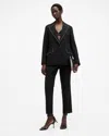 Allsaints Atlas Embellished Trim Blazer In Black