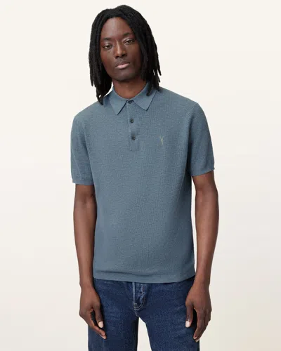 Allsaints Aubrey Ramskull Short Sleeve Polo Shirt