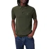 Allsaints Aubrey Ribbed Polo In Kombu Green
