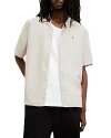 ALLSAINTS AUDLEY SHORT SLEEVED RELAXED FIT BUTTON DOWN SHIRT