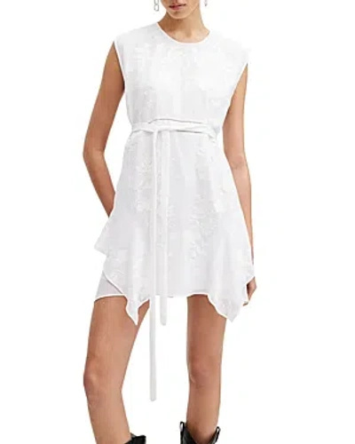 Allsaints Audrina Embroidered Dress In White