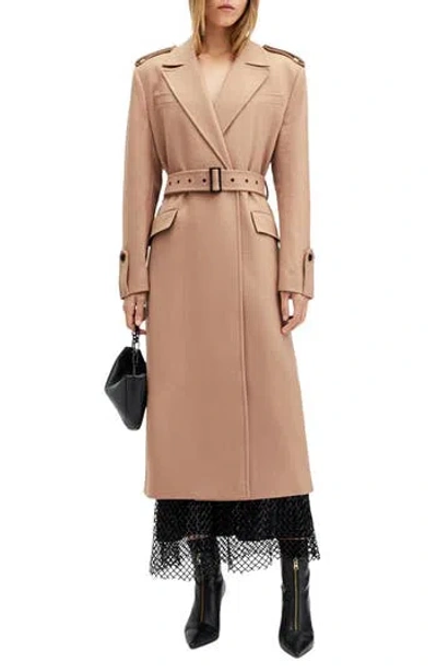 ALLSAINTS ALLSAINTS AUGUSTA WOOL BLEND TRENCH COAT
