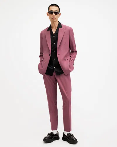 Allsaints Aura Skinny Fit Stretch Pants In Pink
