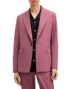Allsaints Aura Skinny Fit Stretch Blazer In Pink