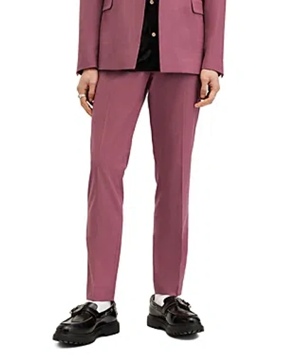 Allsaints Aura Slim Fit Trousers In Purple