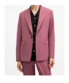 Allsaints Aura Skinny Fit Stretch Blazer In Pink