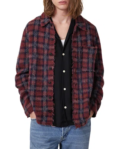 ALLSAINTS AUSTIN JACQUARD CHECKS CARDIGAN
