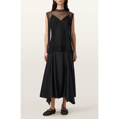 Allsaints Ava A-line Dress In Black