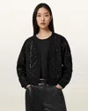Allsaints Ava Clara Sequin Jacket In Black