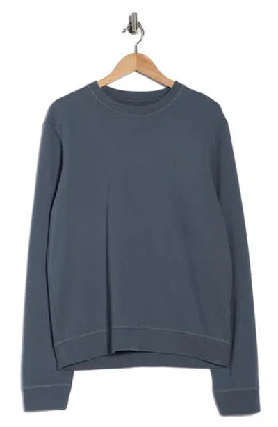 Allsaints Aven Cotton Crewneck Sweatshirt In Blue