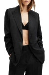 Allsaints Averie Ten Relaxed Fit Blazer In Black