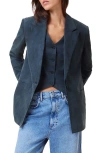 Allsaints Averie Ten Blazer In Blueberry Blue