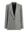 Allsaints Averie Tencel Relaxed Fit Blazer In Grey