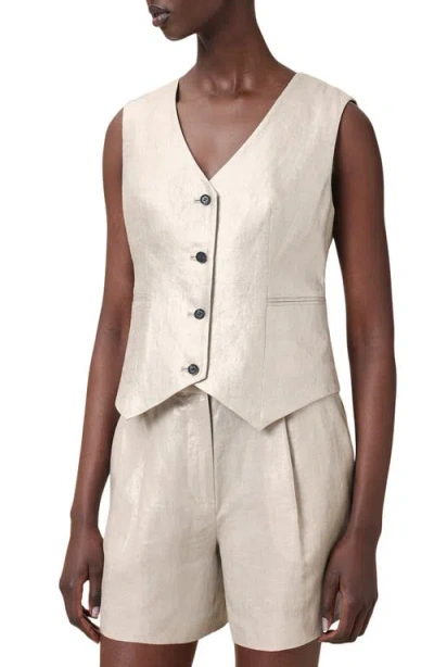 ALLSAINTS ALLSAINTS AVERIE LINEN VEST