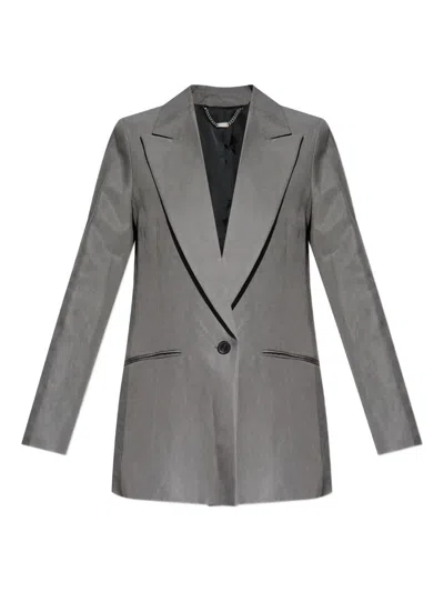 Allsaints Averie Tailored Blazer In Gray