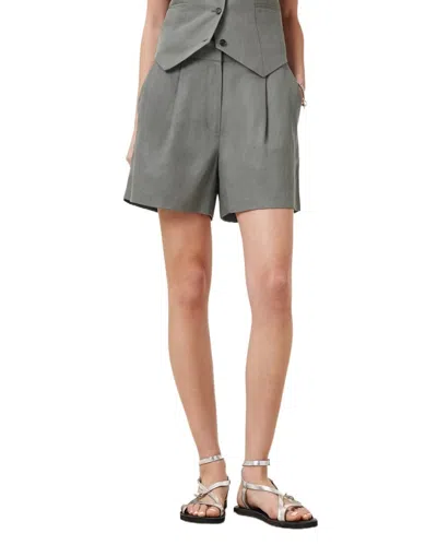 Allsaints Averie Tailored Shorts In Gray