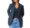 Allsaints Averie Ten Blazer In Blueberry Blue