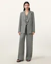 Allsaints Averie Tencel Relaxed Fit Blazer In Grey