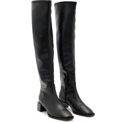 Allsaints Avril Over The Knee Boot In Black