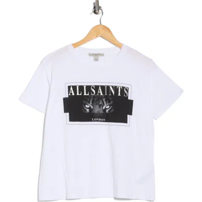 Allsaints Axyl Grace Graphic T-shirt In White