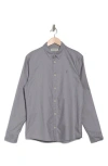 Allsaints Azur Long Sleeve Cotton Button-up Shirt In Ash Grey
